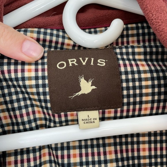 Orvis Rust Wool Zip Up Sweater Men’s Large - Picture 2 of 11